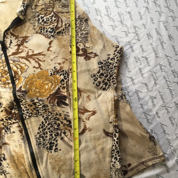 Arvanti Light Hoody Gold Floral Beaded 1XL - Picture 3 of 11